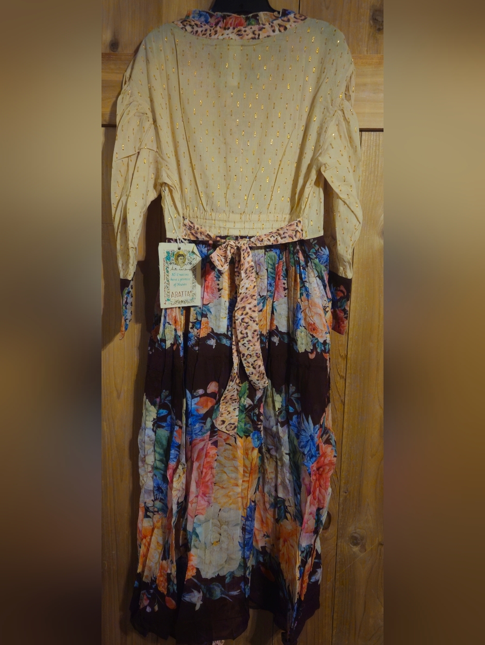 Aratta Floral Dreams Maxi Dress with Brown - Picture 6 of 10
